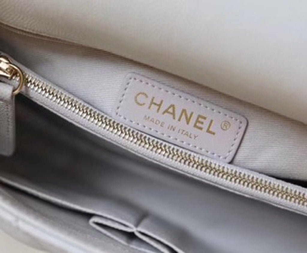 CHL Coco With Top Handle Bag Gold Toned Hardware White For Women 11.4in/29cm