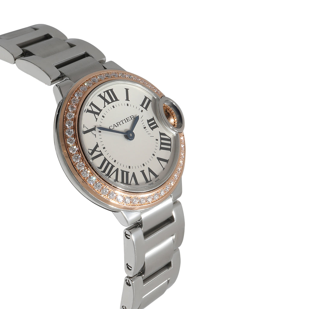 CARTIER Ballon Bleu WE902079 Women's Watch in 18kt Stainless Steel/Rose Gold