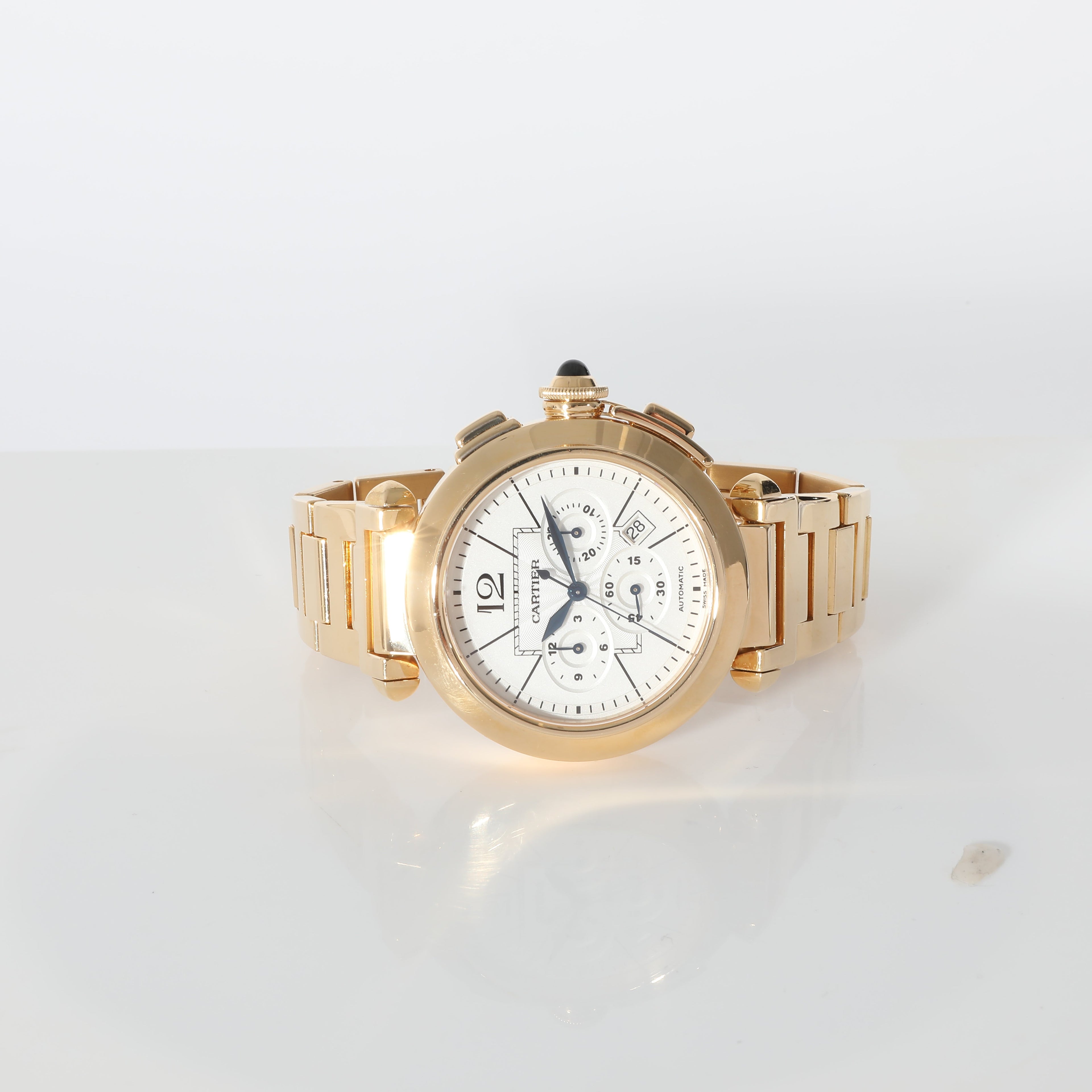 CARTIER Pasha W30201H9 Men's Watch in 18kt Yellow Gold