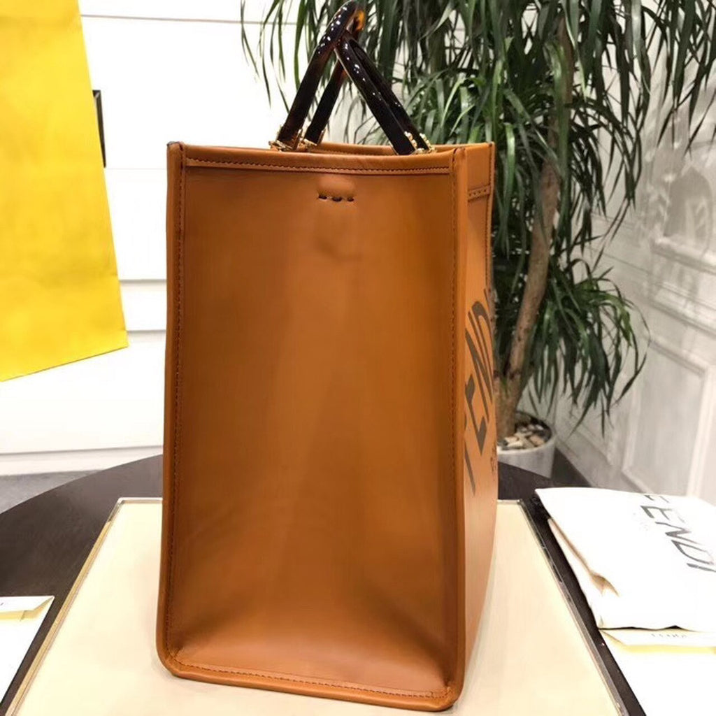 FI Sunshine Large Tote Bag Brown For Women, Handbags, Shoulder And Crossbody Bags 15.7in/40cm FF 8BH372AGLAMILF0PWZ