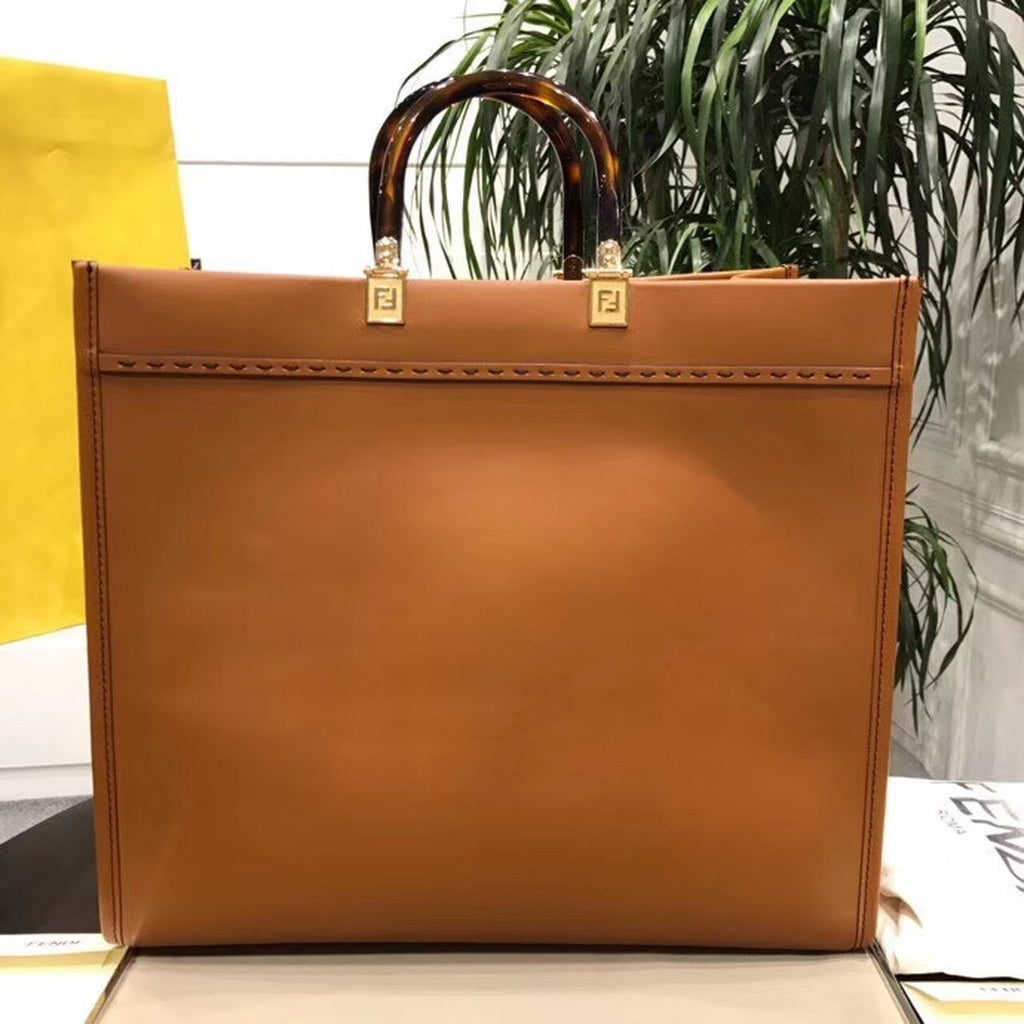 FI Sunshine Large Tote Bag Brown For Women, Handbags, Shoulder And Crossbody Bags 15.7in/40cm FF 8BH372AGLAMILF0PWZ