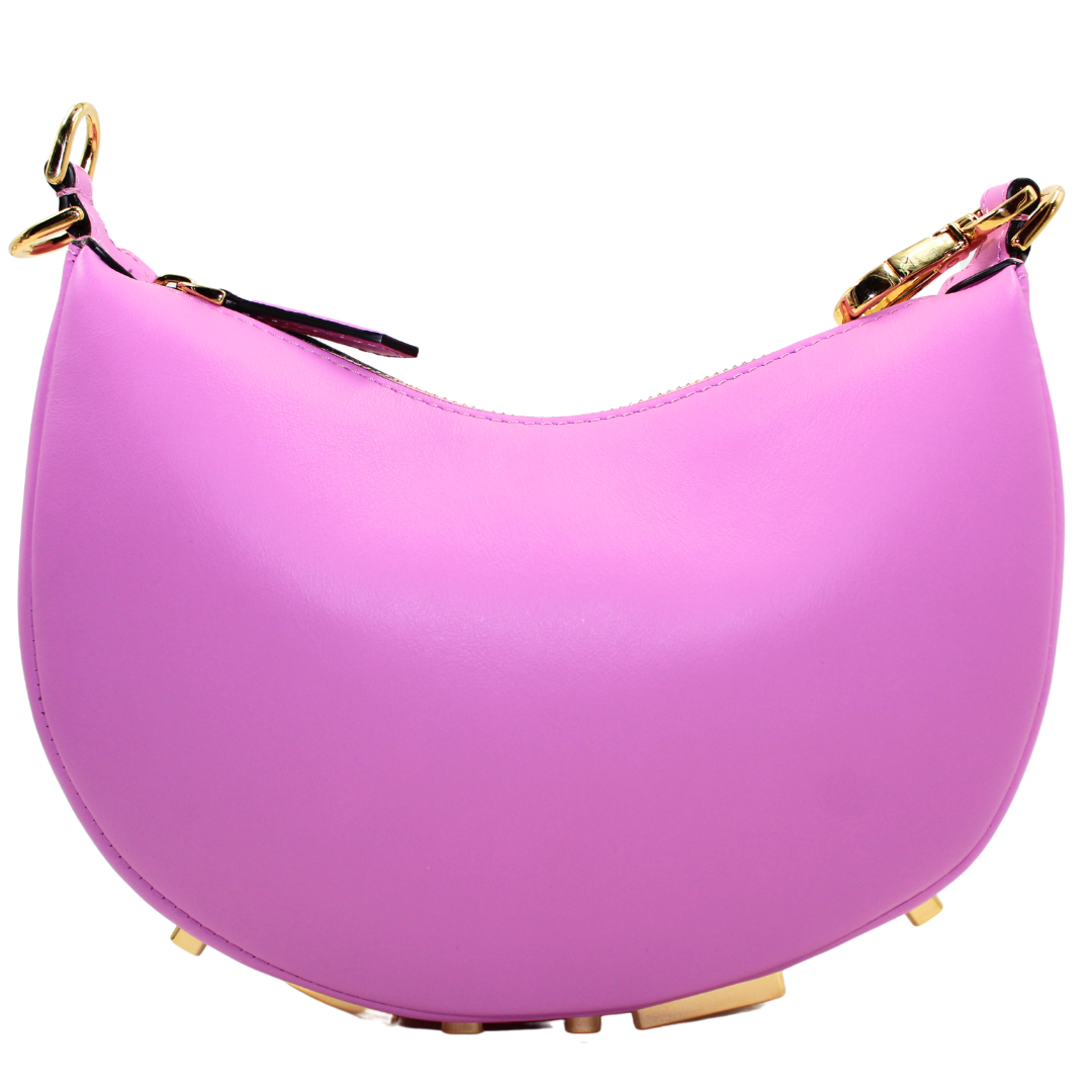 Fendi Fendigraphy Mini Leather Hobo Bag