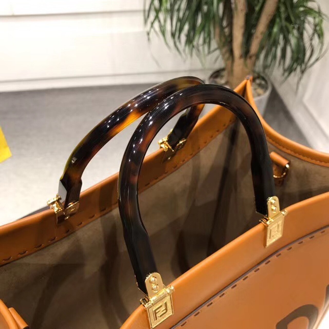 FI Sunshine Large Tote Bag Brown For Women, Handbags, Shoulder And Crossbody Bags 15.7in/40cm FF 8BH372AGLAMILF0PWZ