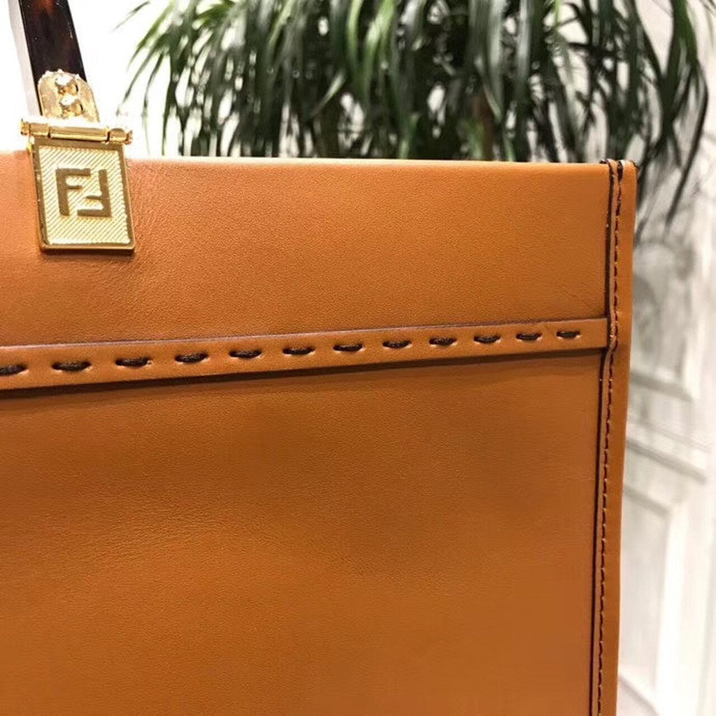 FI Sunshine Large Tote Bag Brown For Women, Handbags, Shoulder And Crossbody Bags 15.7in/40cm FF 8BH372AGLAMILF0PWZ