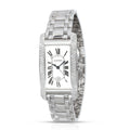 CARTIER Tank Americaine WB7026L1 Unisex Watch in White Gold