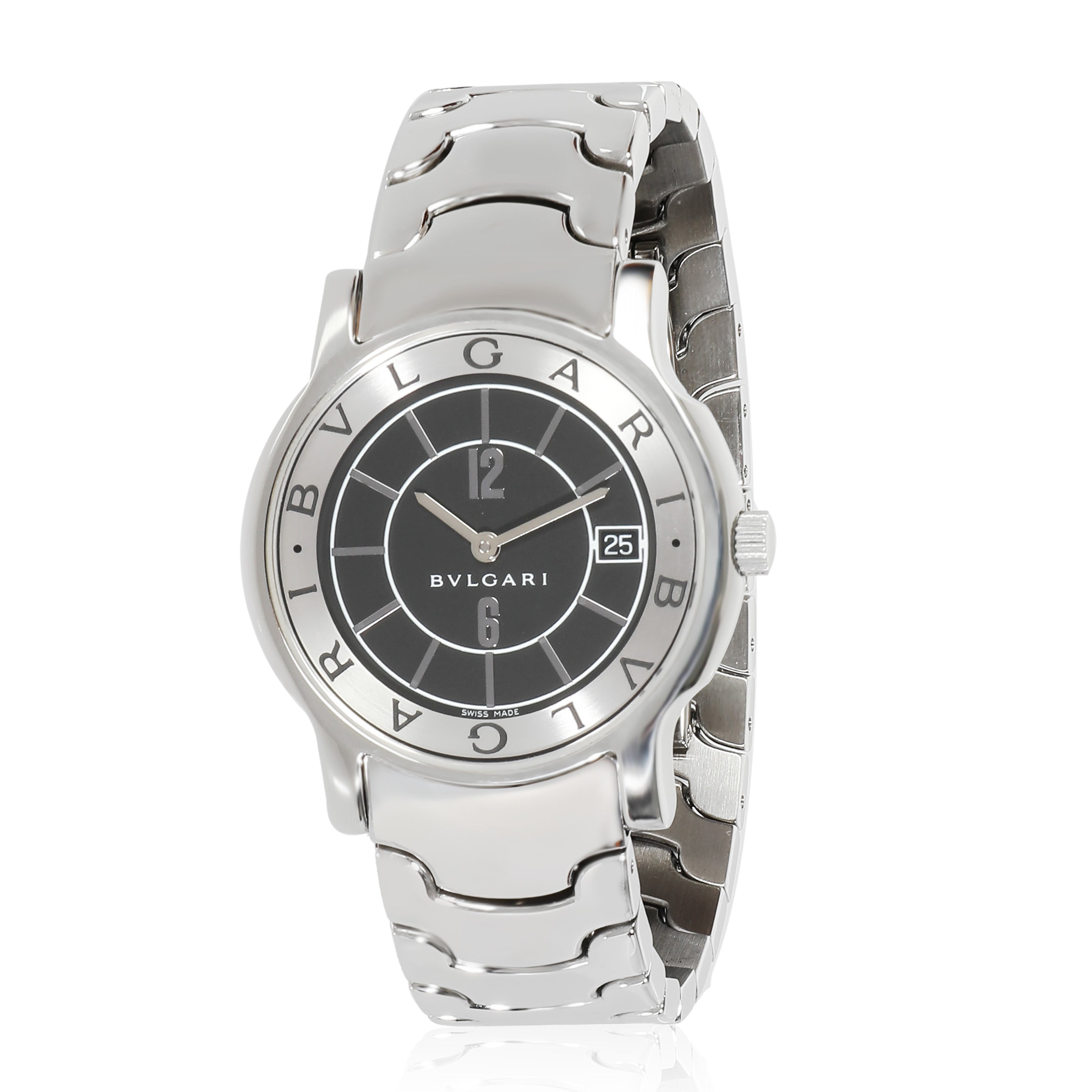 BVLGARI Solo Tempo ST 35 S Unisex Watch in Stainless Steel