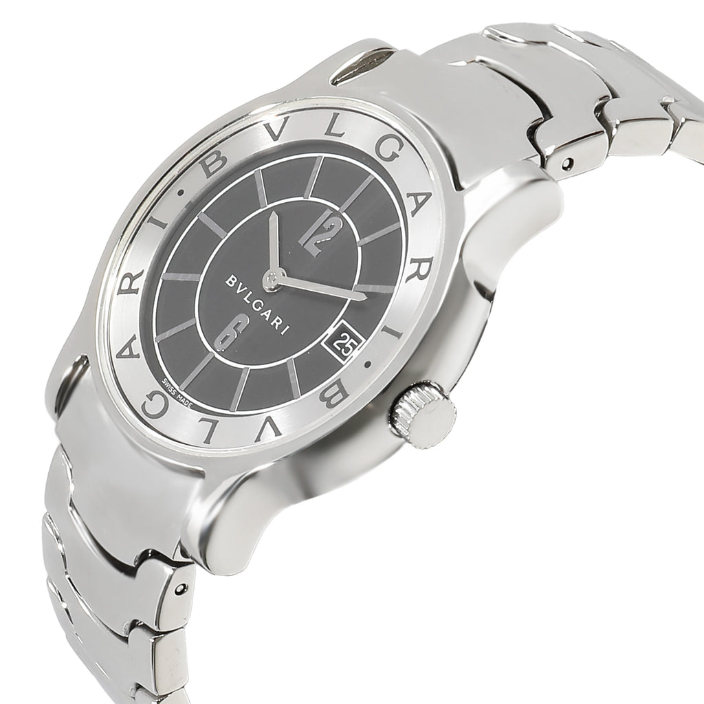 BVLGARI Solo Tempo ST 35 S Unisex Watch in Stainless Steel