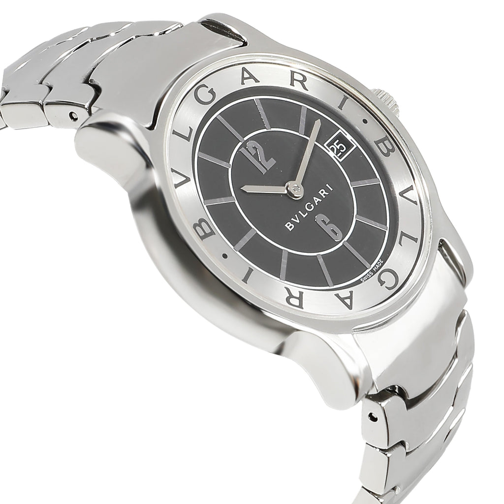BVLGARI Solo Tempo ST 35 S Unisex Watch in Stainless Steel