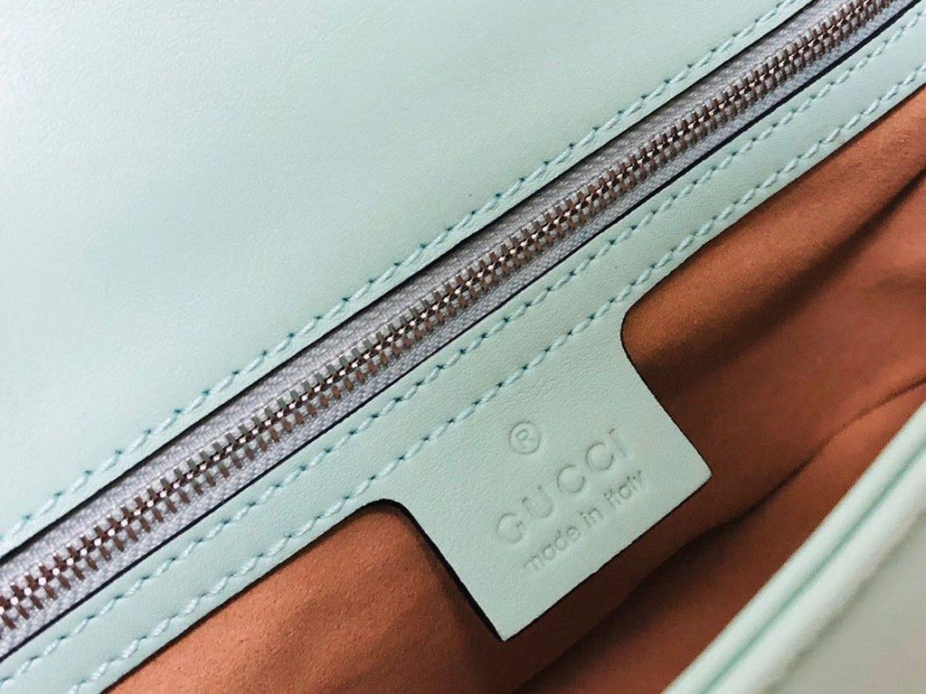 Glami Marmont Small MatelassÃƒÂ© Shoulder Bag Mint Green MatelassÃƒÂ© Chevron For Women 10in/26cm Glami