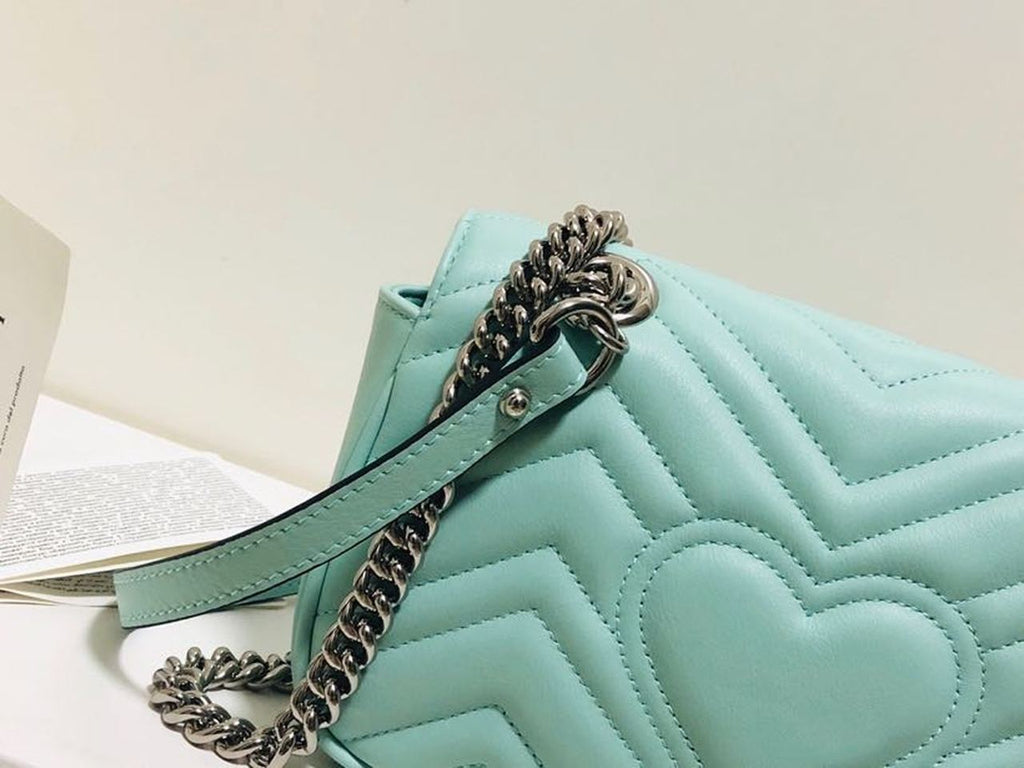 Glami Marmont MatelassÃƒÂ© Mini Bag Mint Green MatelassÃƒÂ© Chevron For Women 8.5in/22cm Glami