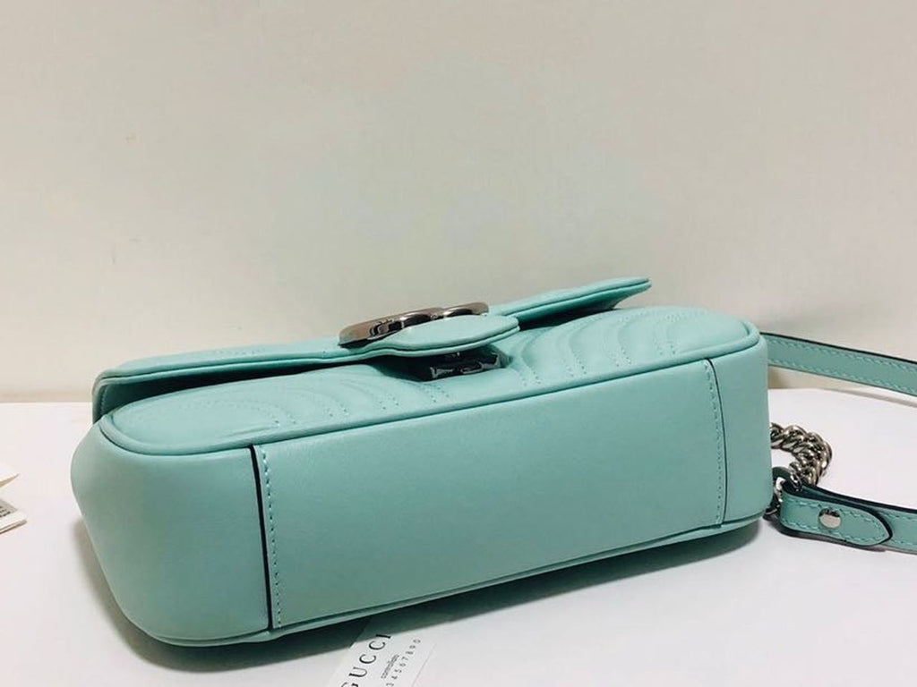 Glami Marmont MatelassÃƒÂ© Mini Bag Mint Green MatelassÃƒÂ© Chevron For Women 8.5in/22cm Glami