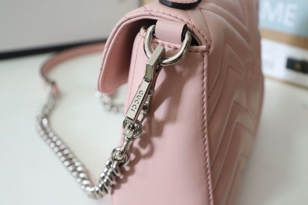 Glami Marmont Mini Top Handle Bag Dusty Pink MatelassÃƒÂ©  For Women 8.3in/21cm  547260 DTGLAMIT 5729