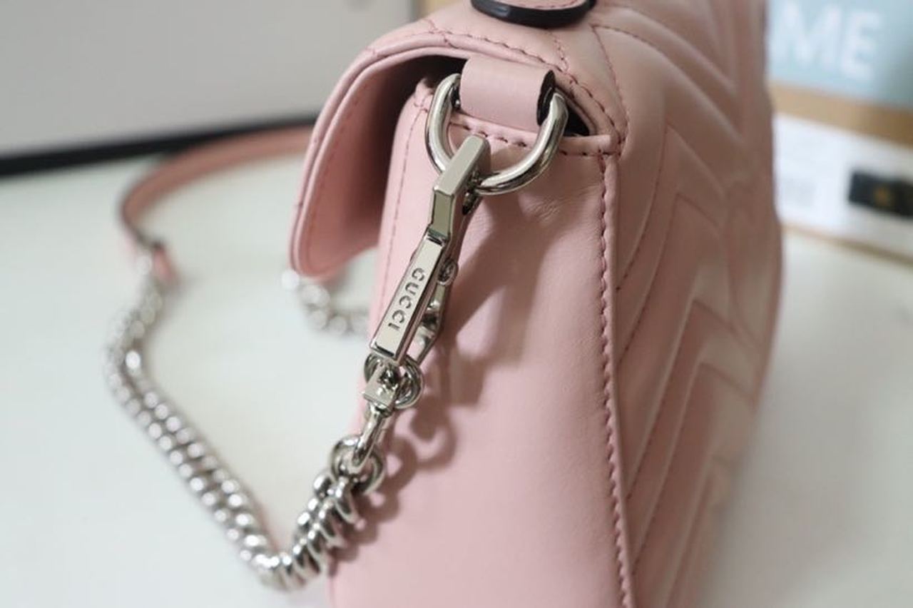 Glami Marmont Mini Top Handle Bag Dusty Pink MatelassÃƒÂ©  For Women 8.3in/21cm  547260 DTGLAMIT 5729