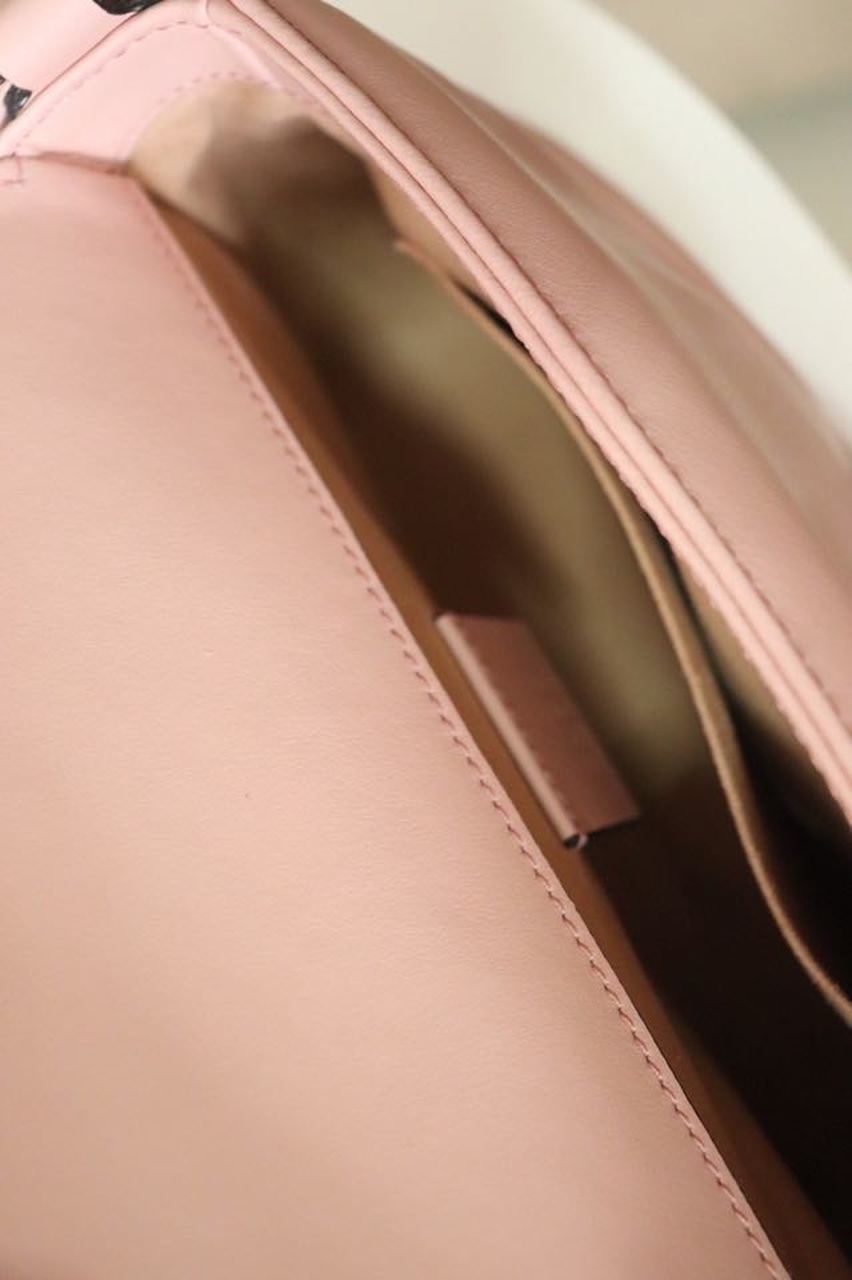 gg Marmont Mini Top Handle Bag Dusty Pink Matelassé  For Women 8.3in/21cm  547260 DTDIT 5729