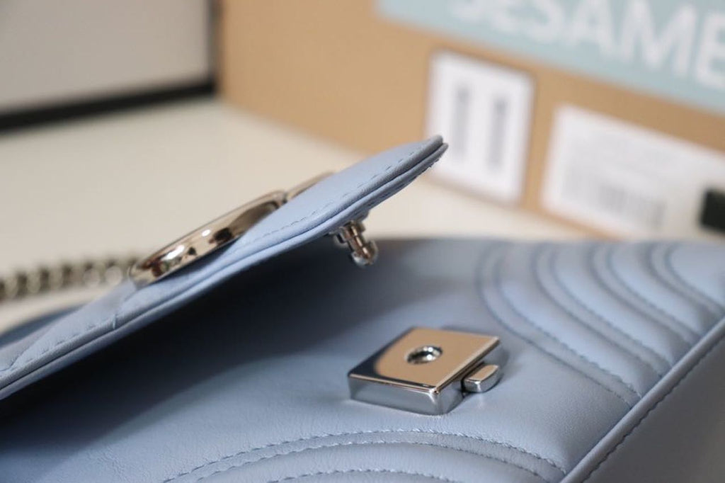 Glami Marmont Mini Top Handle Bag  Sky Blue For Women 8.3in/21cm Glami