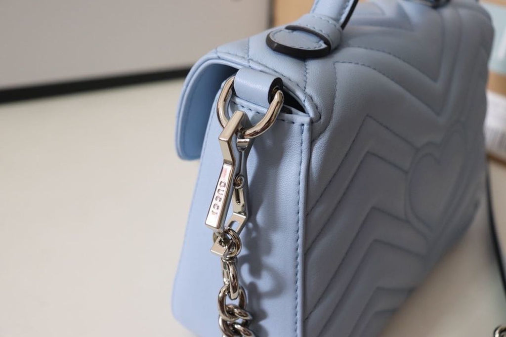 Glami Marmont Mini Top Handle Bag  Sky Blue For Women 8.3in/21cm Glami