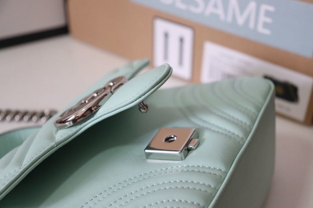 Glami Marmont Mini Top Handle Bag Mint Green For Women 8.3in/21cm Glami
