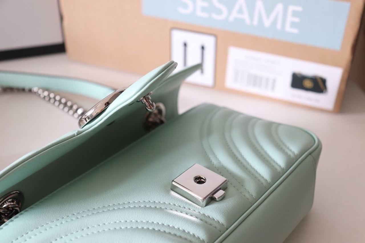 Glami Marmont MatelassÃƒÂ© Mini Bag Mint Green For Women 8.5in/22cm Glami