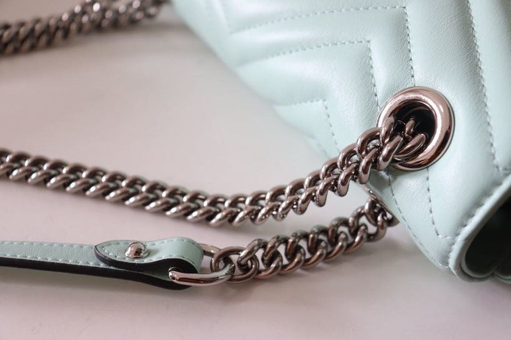 Glami Marmont Small MatelassÃƒÂ© Shoulder Bag Mint Green For Women 10in/26cm Glami 443497