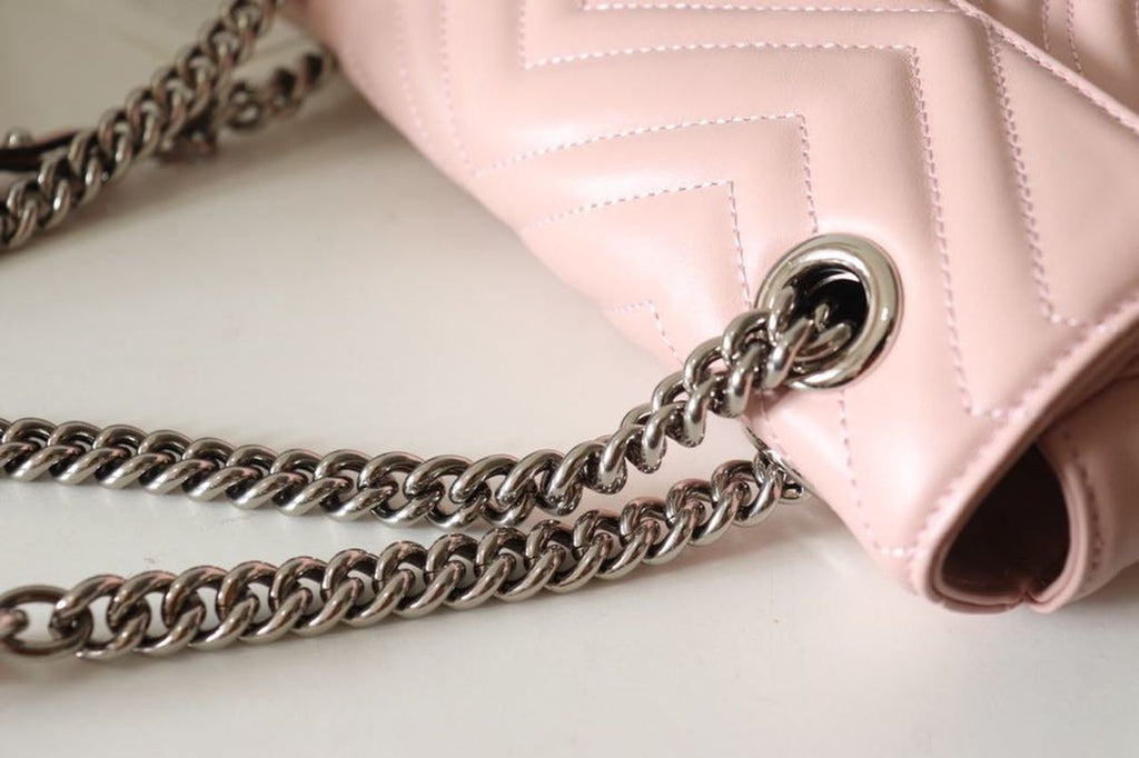 Glami Marmont Small MatelassÃƒÂ© Shoulder Bag Dusty Pink For Women 10in/26cm Glami 443497