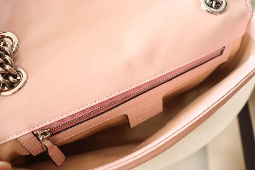 Glami Marmont Small MatelassÃƒÂ© Shoulder Bag Dusty Pink For Women 10in/26cm Glami 443497