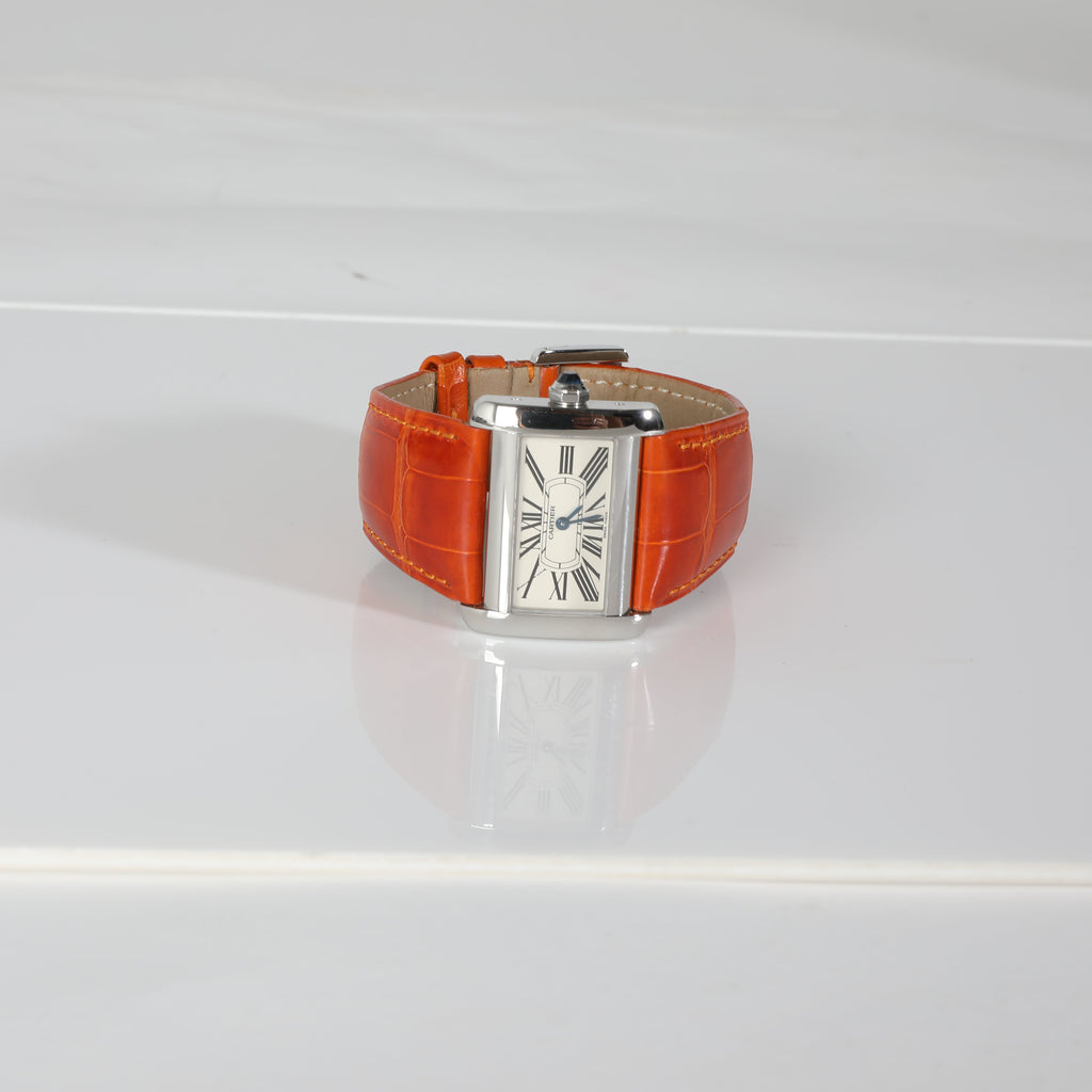 CARTIER Tank Divan de W6300255 Women's Watch in Stainless Steel
