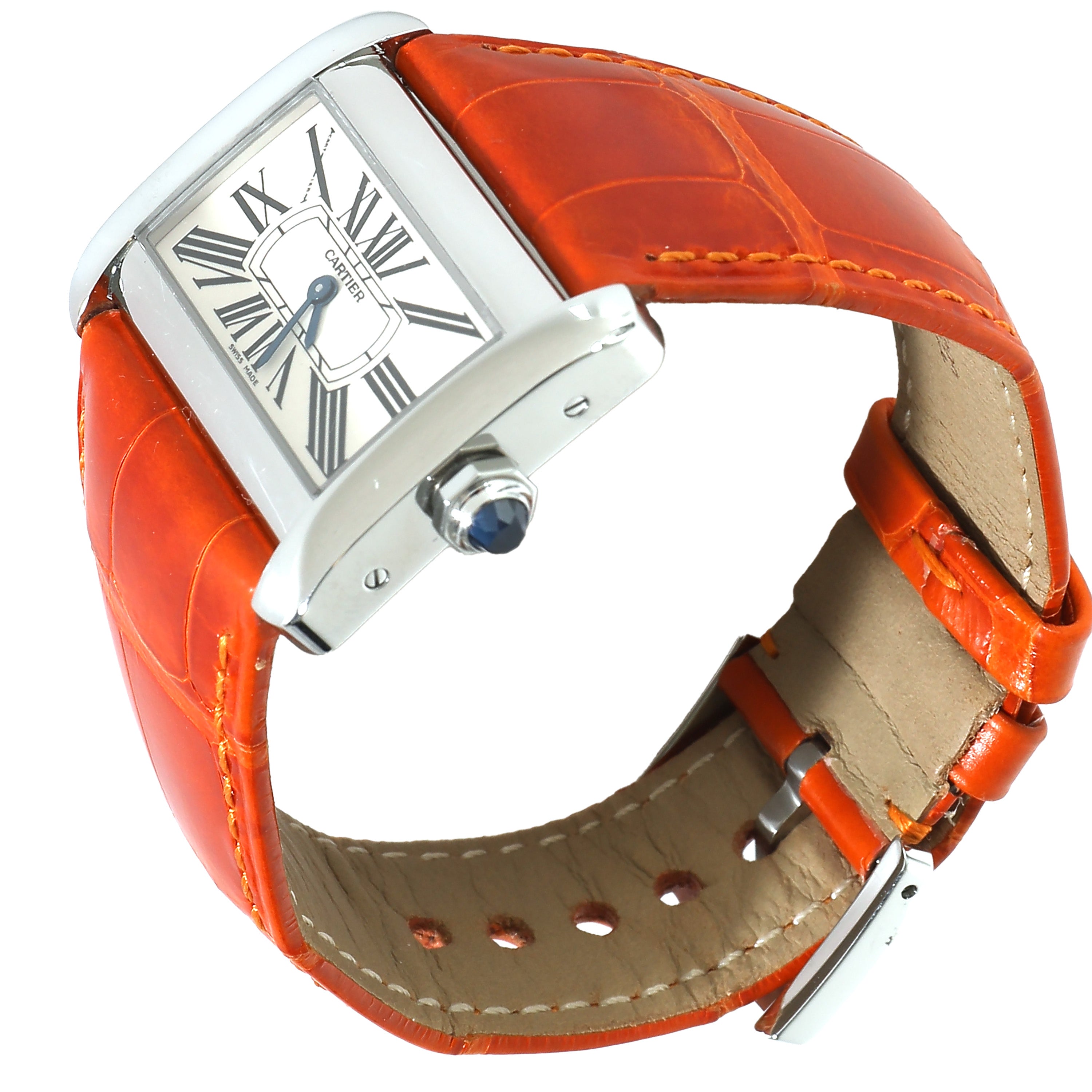 CARTIER Tank Divan de W6300255 Women's Watch in Stainless Steel