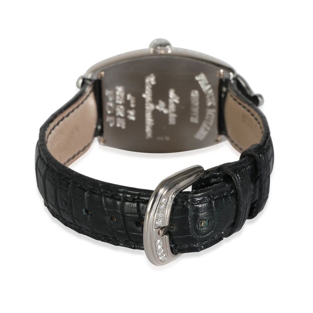 FRANCK MULLER Cintree Curvex 7502 QZ HJ POP Unisex Watch in 18kt White Gold
