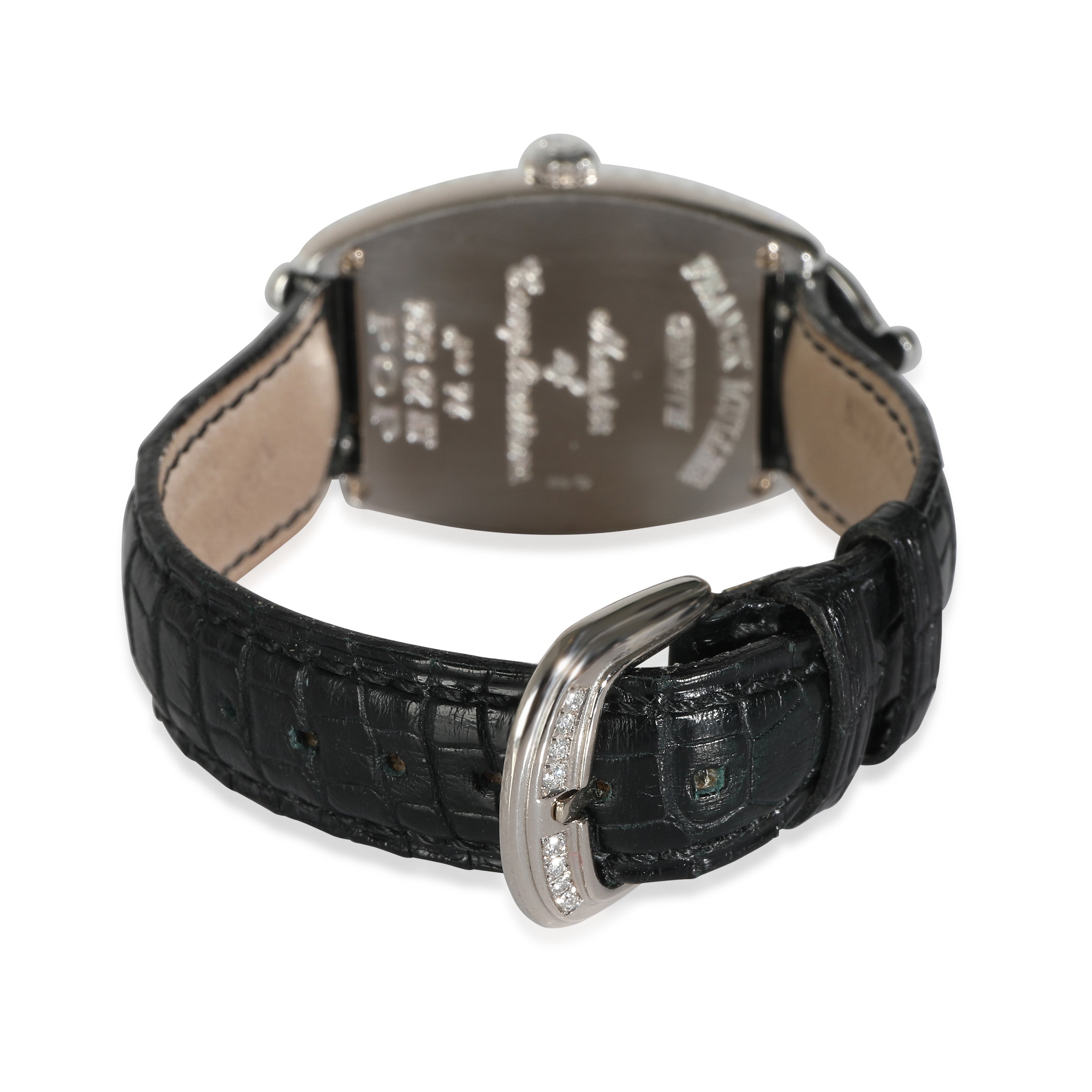 FRANCK MULLER Cintree Curvex 7502 QZ HJ POP Unisex Watch in 18kt White Gold