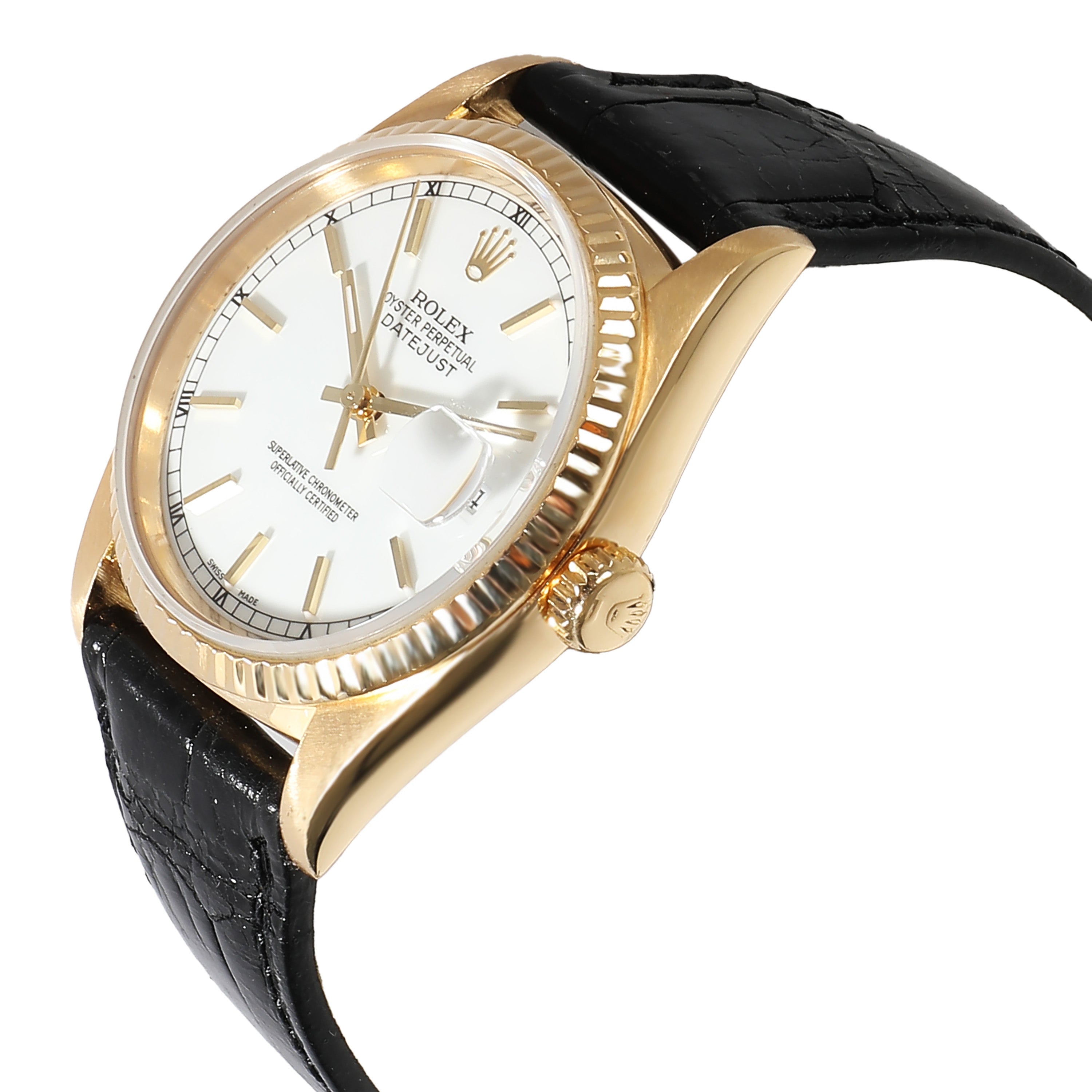 ROLEX Datejust 16238 Men's Watch in 18kt Yellow Gold