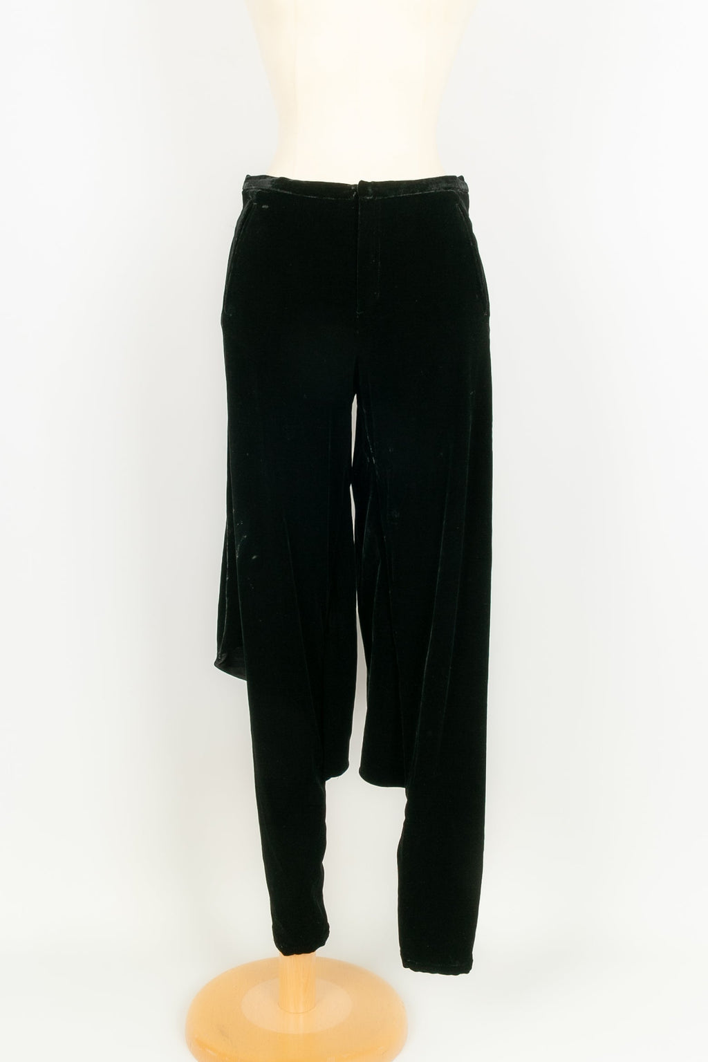 Pantalon pantacourt en velours Jean-Paul Gaultier