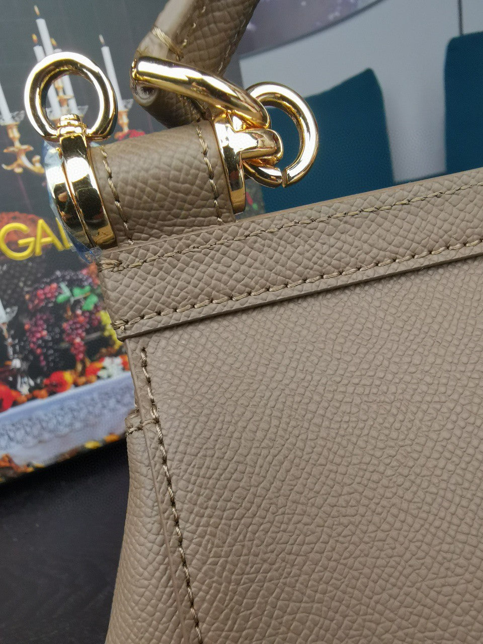 GLAMI Small Sicily Bag In Dauphine Beige For Women 7.5in/19cm GLAMI