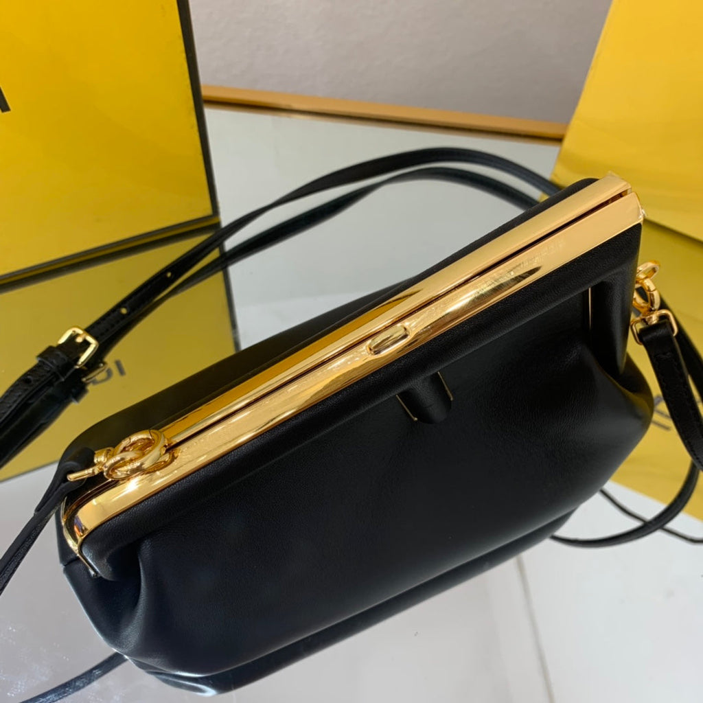 FI First Small Black For Women, HandBags, Shoulder And Crossbody Bags 10.2in/26cm FF 8BP129AGLAMIEF0KUR