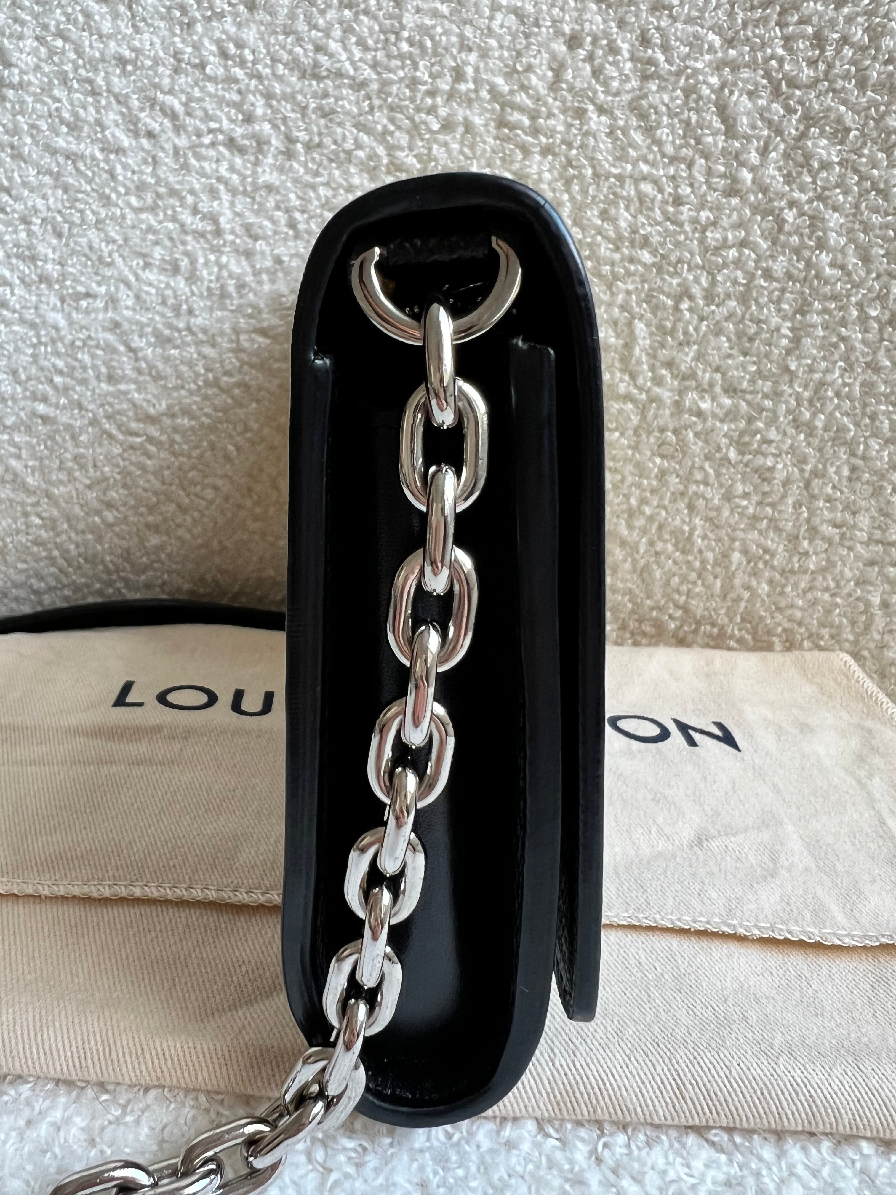 Louis Vuitton Reverse Monogram Studded Twist Chain Wallet