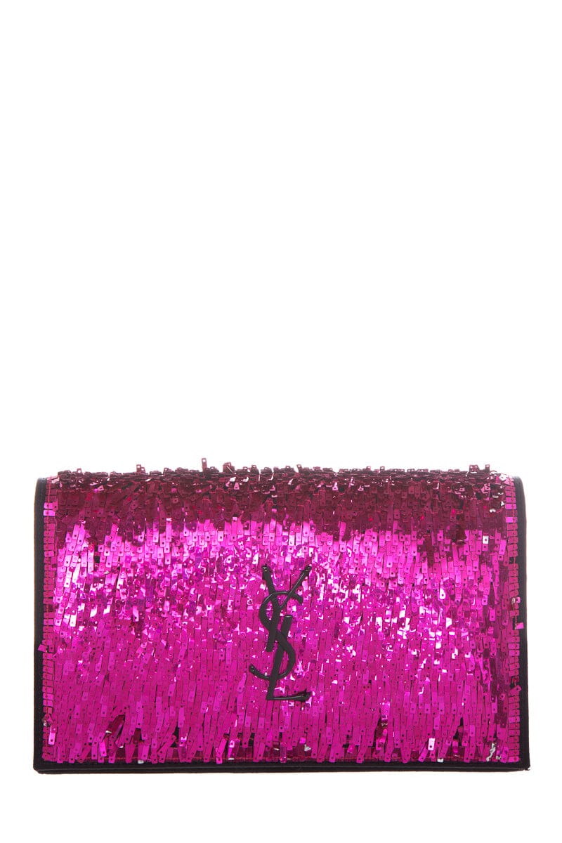 Saint Laurent KATE Pink Sequin Cross-Body