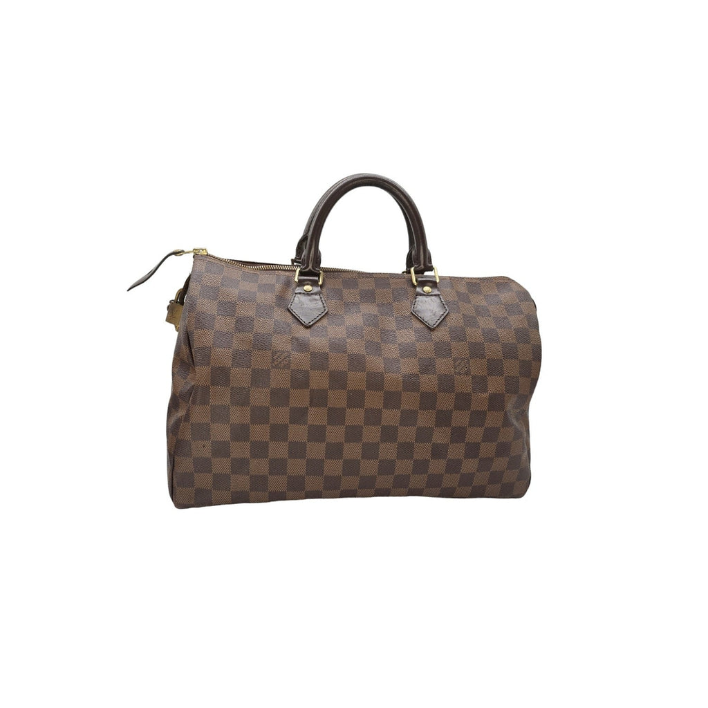 Louis Vuitton Damier Ebene Speedy 35 Satchel