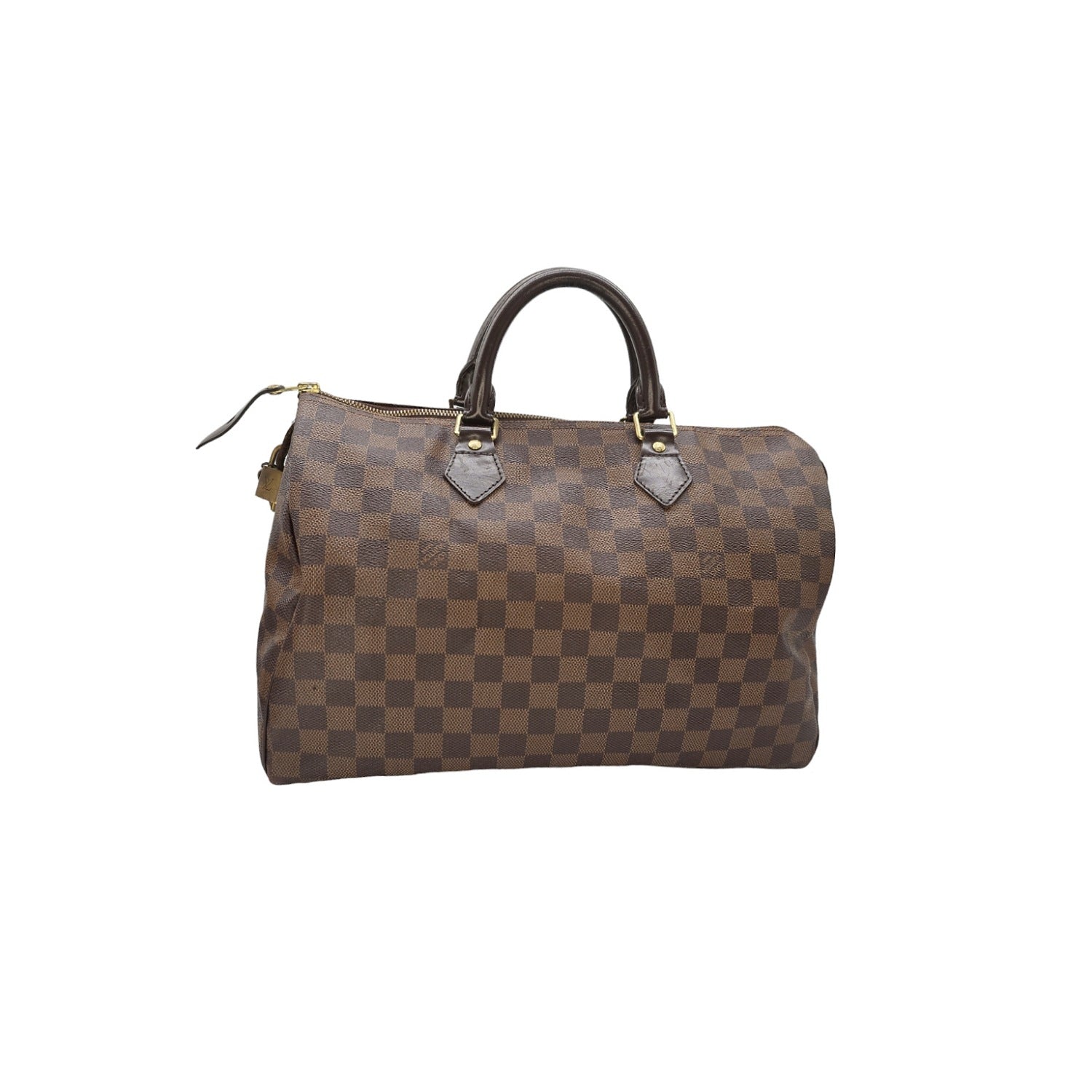 Louis Vuitton Damier Ebene Speedy 35 Satchel