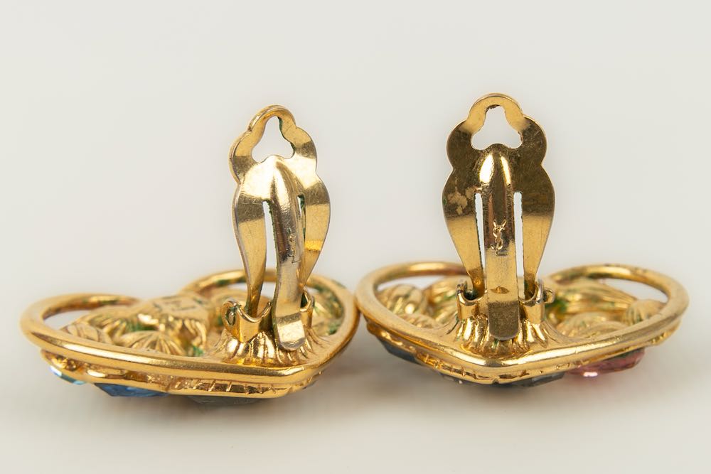 Boucles d'oreilles "coeur" Yves Saint Laurent