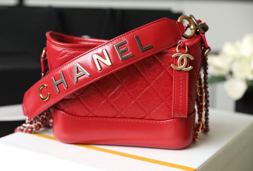 CHLGabrielle Small Hobo Bag Red For Women 7.8in/20cm A91810