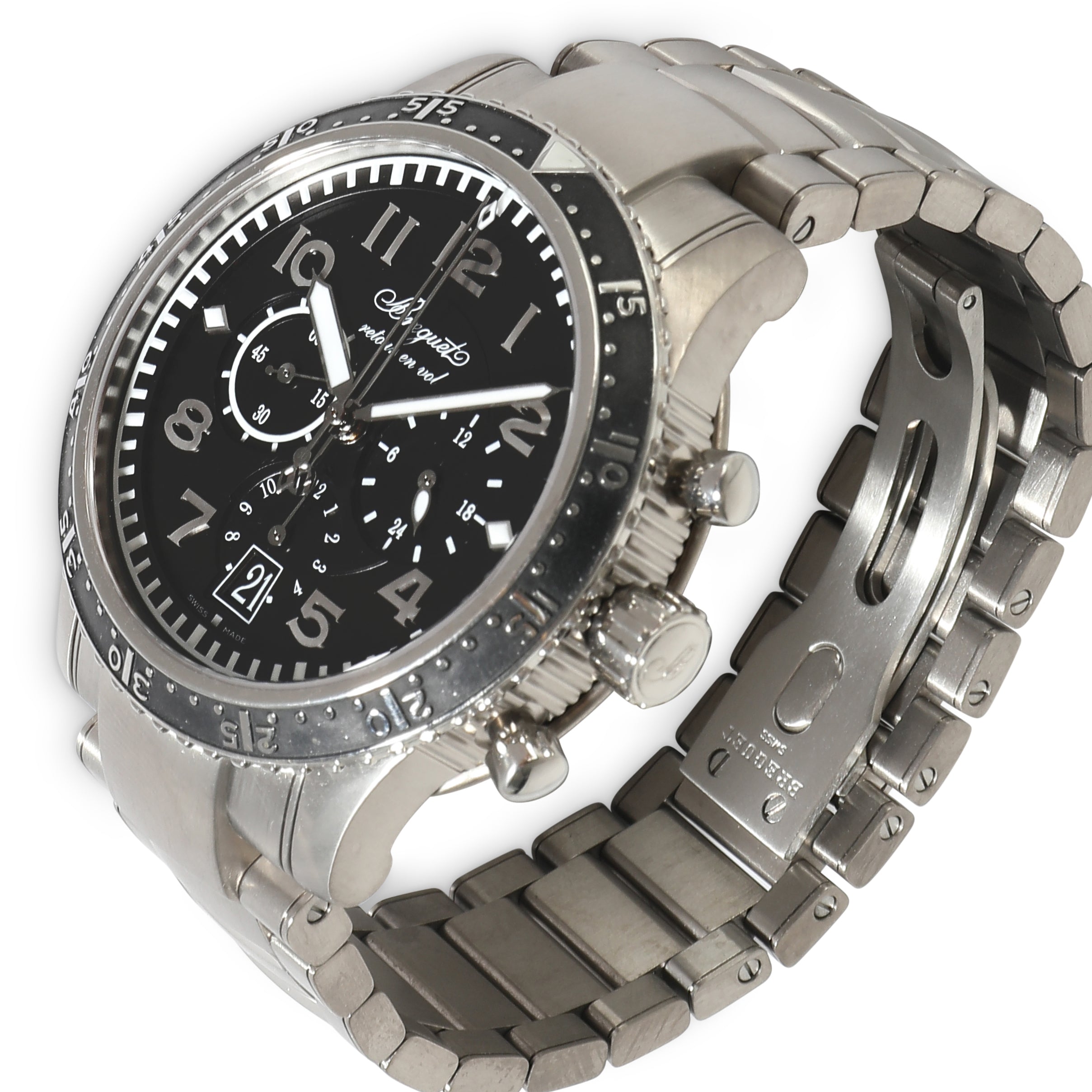 BREGUET Transatlanique Type XXI 3810TI/H2/TZ9 Men's Watch in Titanium