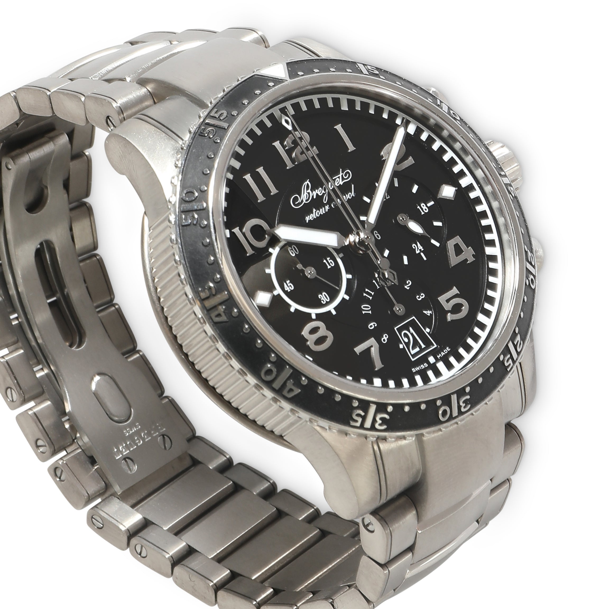 BREGUET Transatlanique Type XXI 3810TI/H2/TZ9 Men's Watch in Titanium