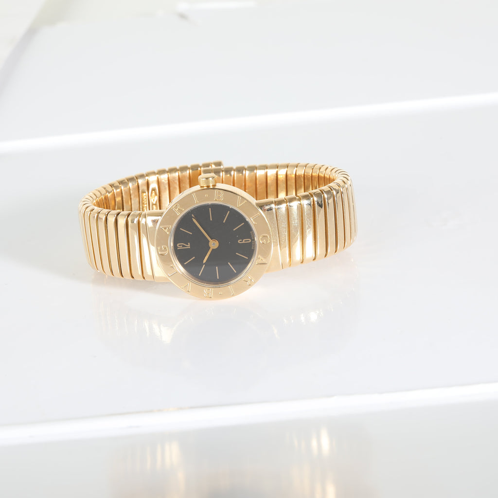 BVLGARI Tubogas BB 23 2T Women's Watch in 18kt Yellow Gold
