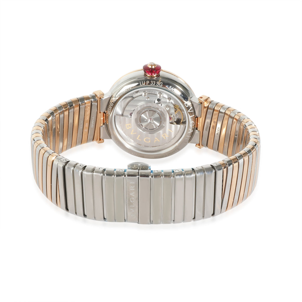 BVLGARI Lvcea Tubogas 103123 Unisex Watch in 18kt Stainless Steel/Rose Gold
