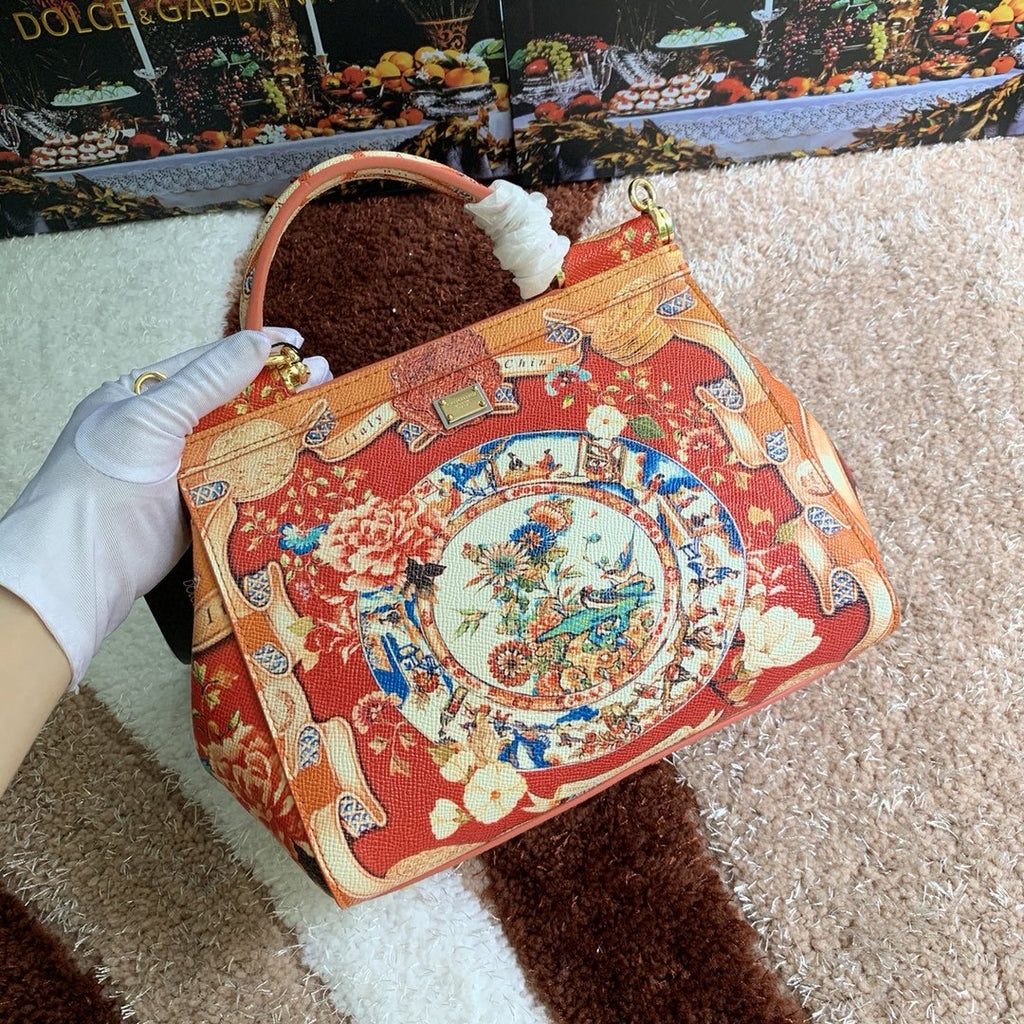 GLAMI 90s Sicily Bag With Logo Print Multicolor For Women 10.2in/26cm GLAMI