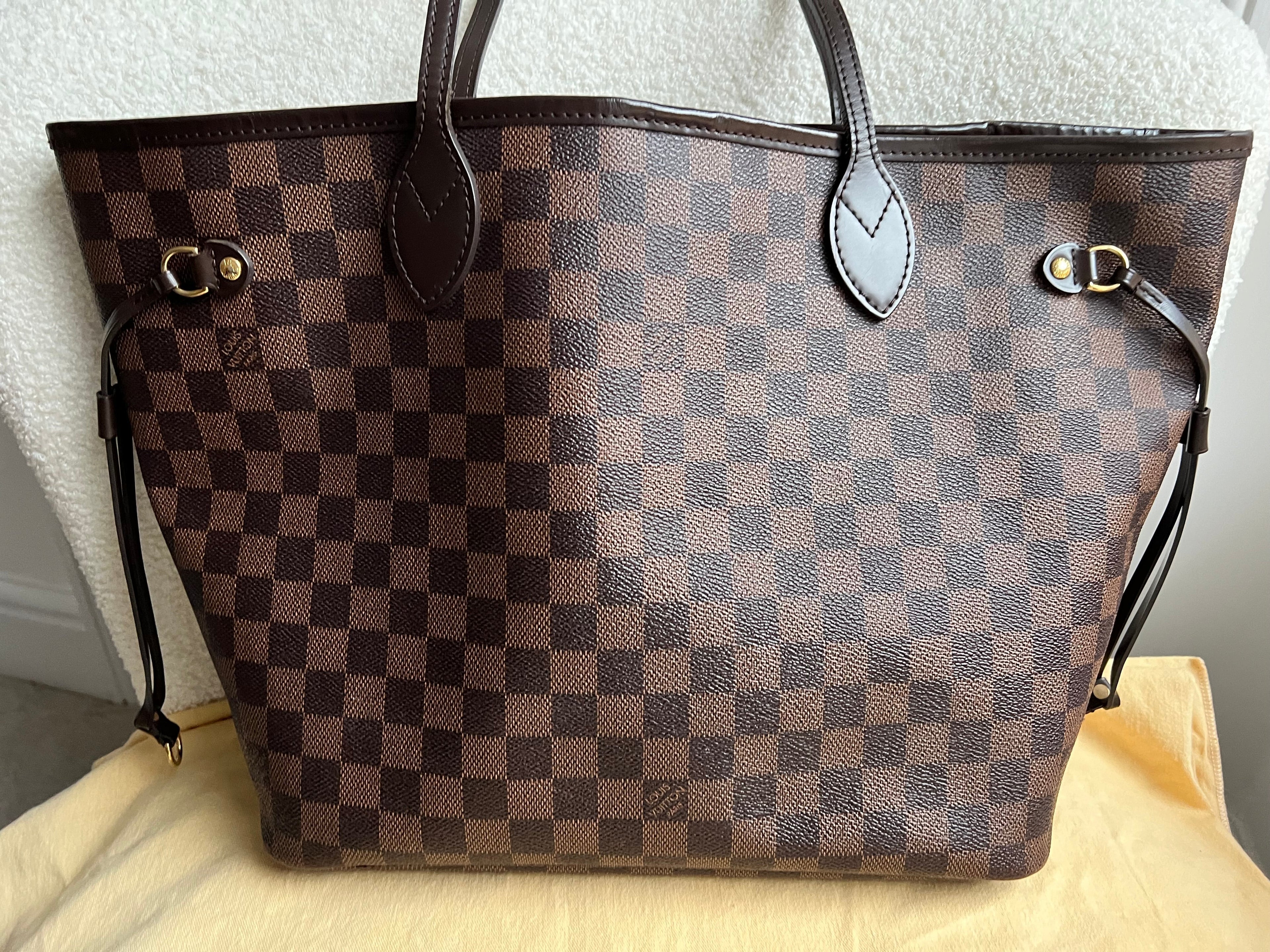 Louis Vuitton Neverfull MM Damier Ebene Cherry Interior (RRP £1,410)