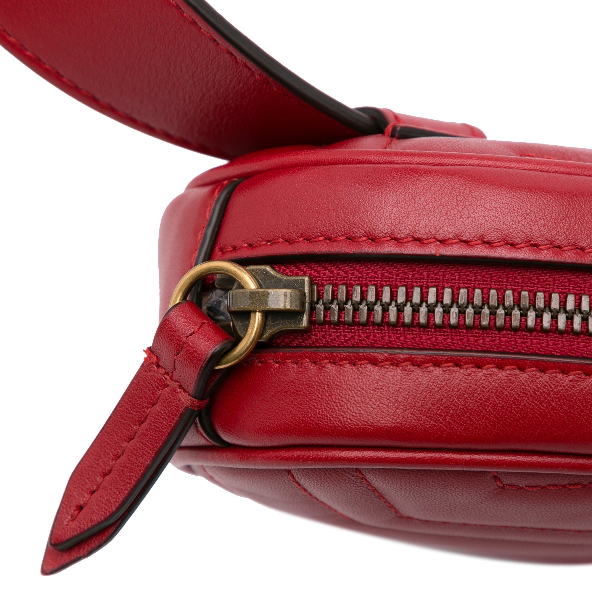 Gucci GG Marmont Belt Bag Red MatelassÃƒÆ’Ã‚Â©