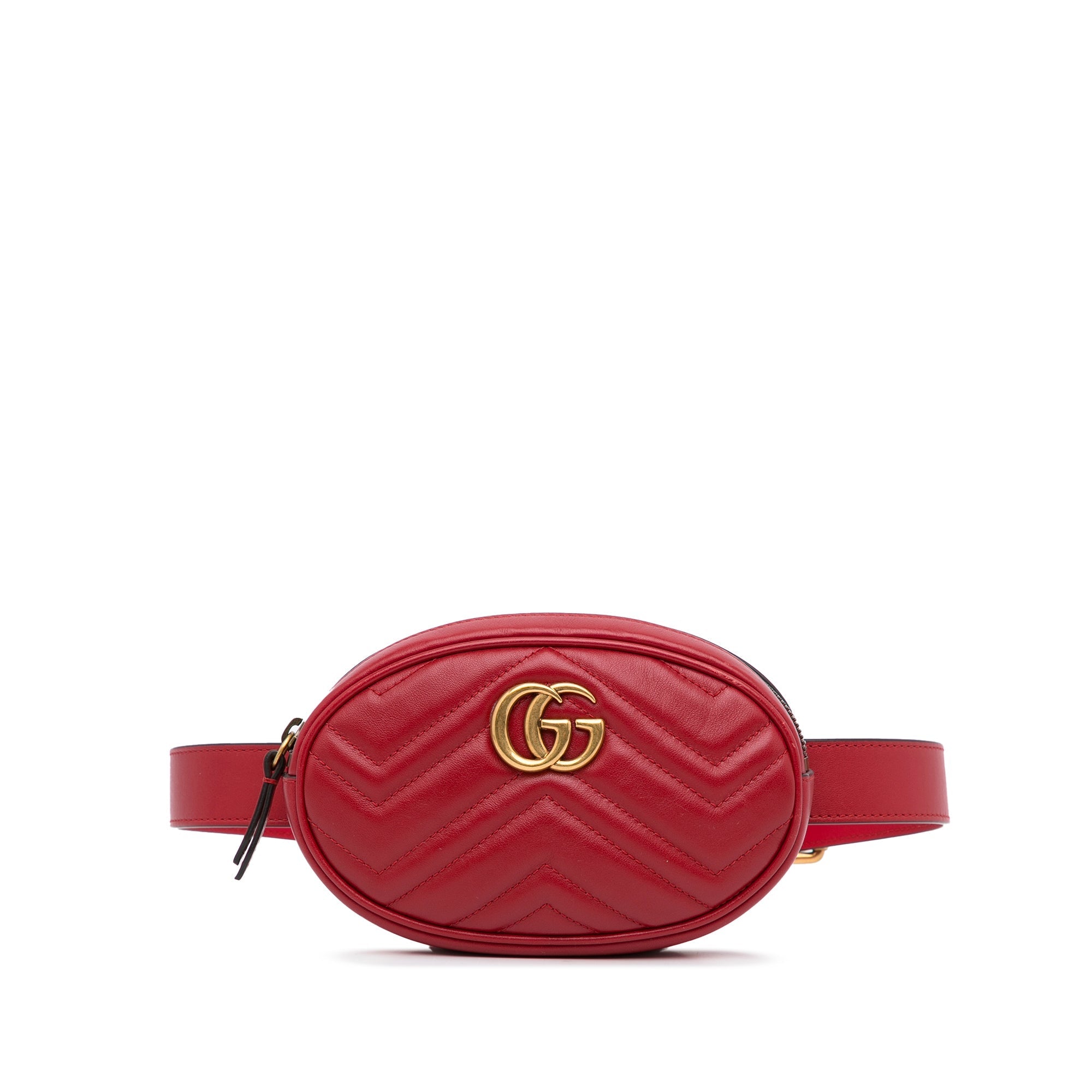 Gucci GG Marmont Belt Bag Red MatelassÃƒÆ’Ã‚Â©