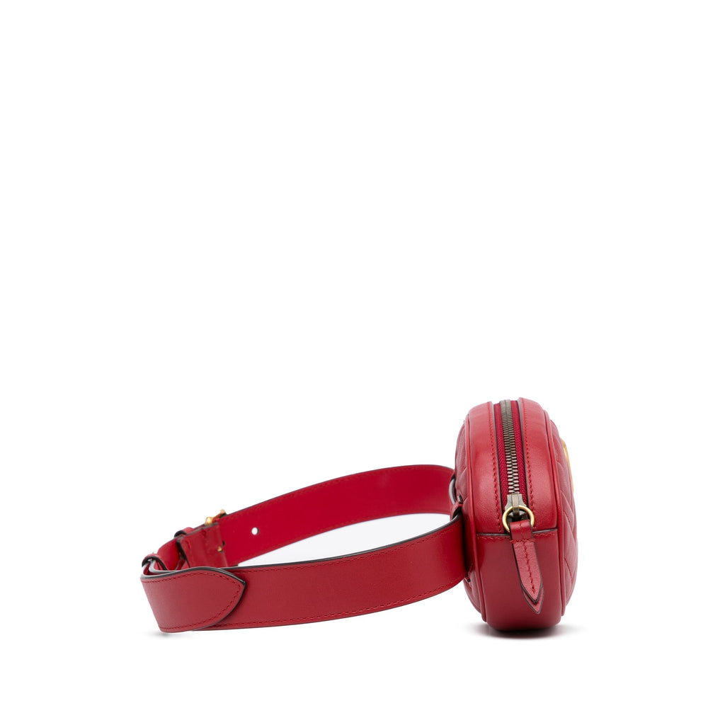 Gucci GG Marmont Belt Bag Red MatelassÃƒÆ’Ã‚Â©