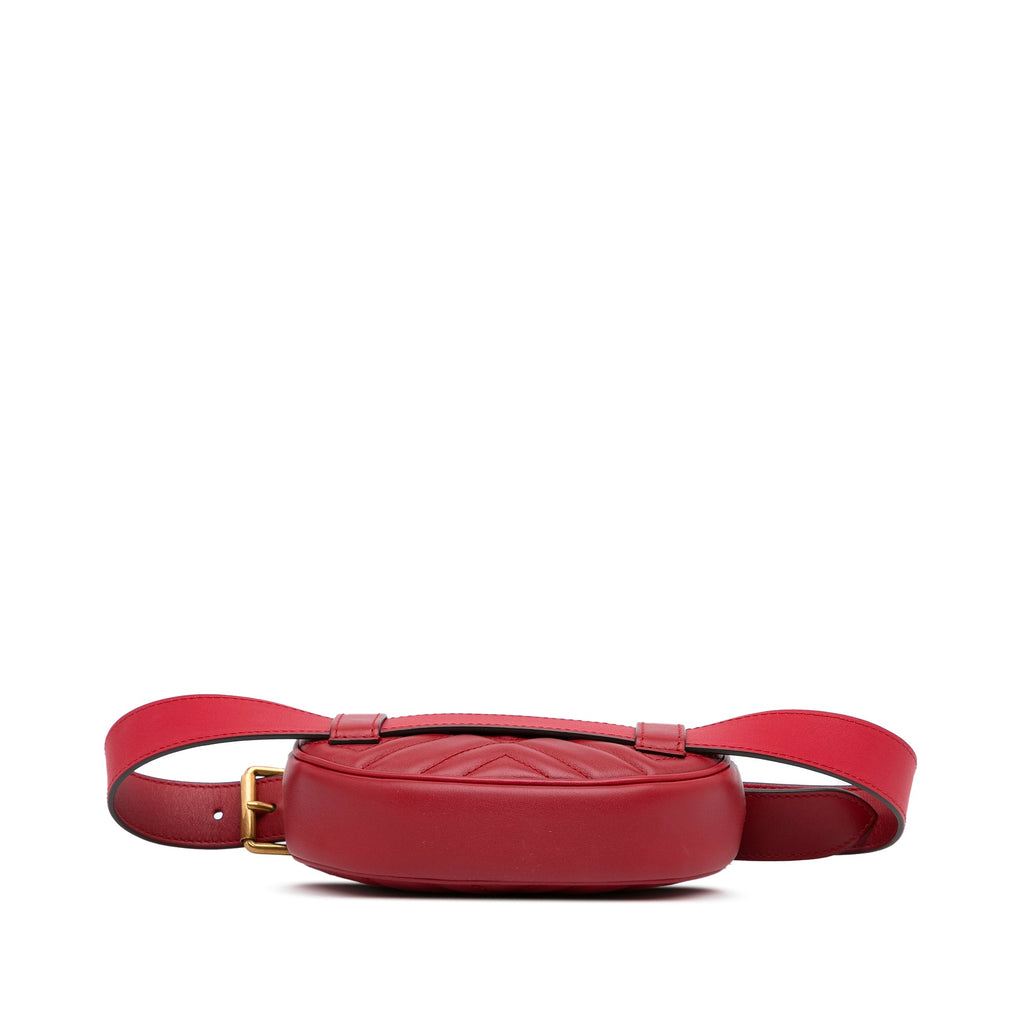 Gucci GG Marmont Belt Bag Red MatelassÃƒÆ’Ã‚Â©