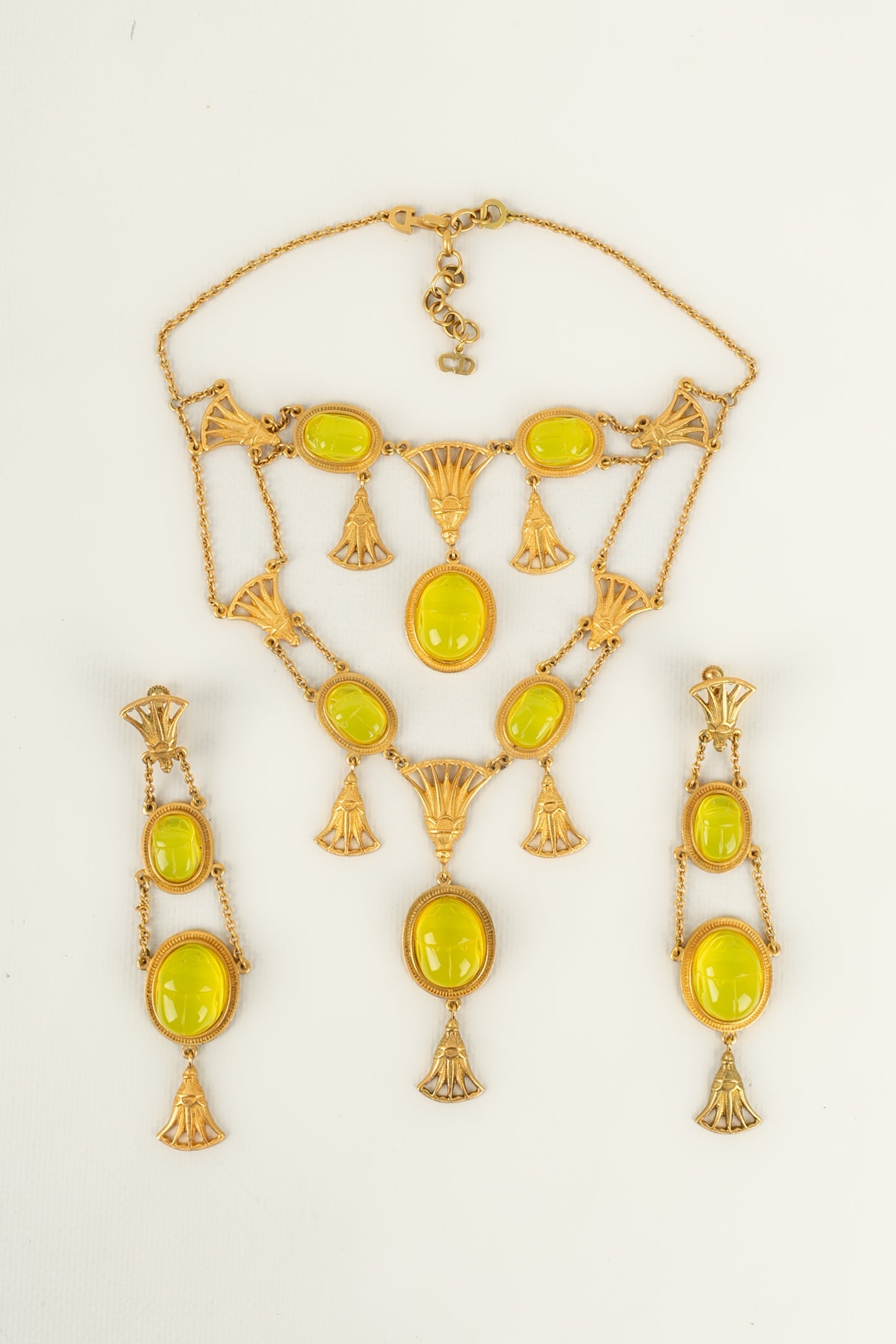 Collier / Parure ÃƒÆ’Ã¢â‚¬Â°gyptienne Christian Dior 2004